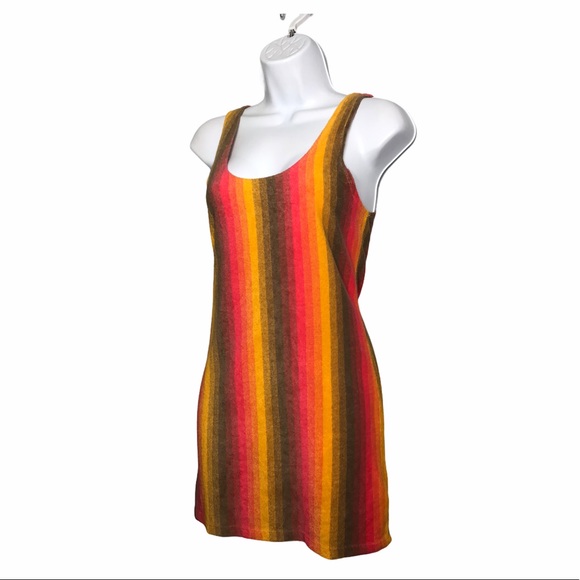 Ecote | Summer Striped Mini Dress Towel Material - Picture 4 of 10